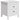 Modern nightstand with 2 drawers, side table with foot pads for the bedroom, white