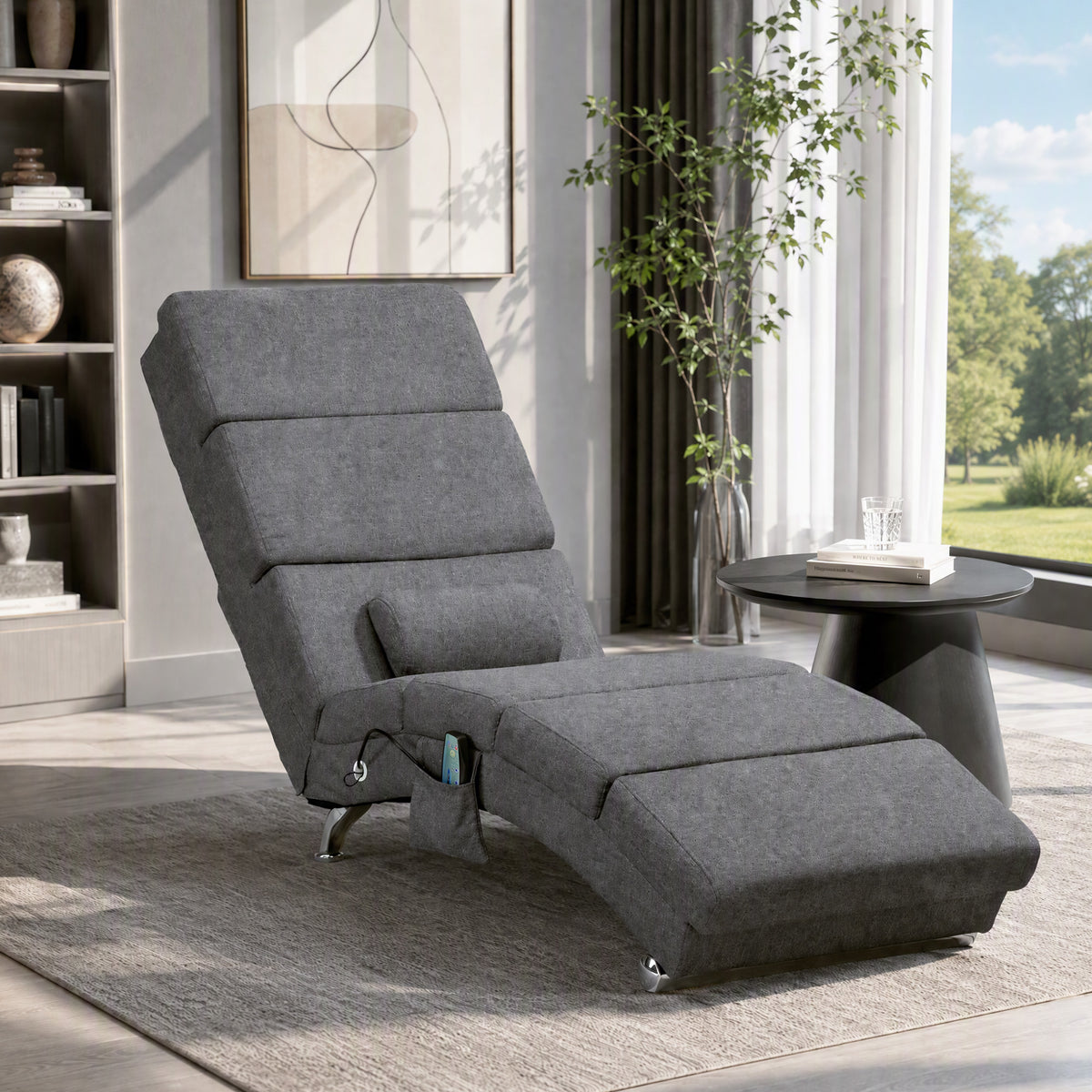 Massage Recliner Chair Relax Chair Lounger 8 Vibration Points, 5 Modes, 8 Vibration Points, 56 x 168 x 84 cm (2)