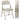 Set of 4 folding chairs, portable office chairs, steel legs, folding chair for office, reception, waiting room