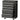 Tool cabinet, toolbox, 5 drawers, mobile, steel, black