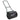 Lawn roller with U-handle, garden roller, 40 cm diameter, 60 L water/sand filling, metal, black 57 x 40 x 123 cm