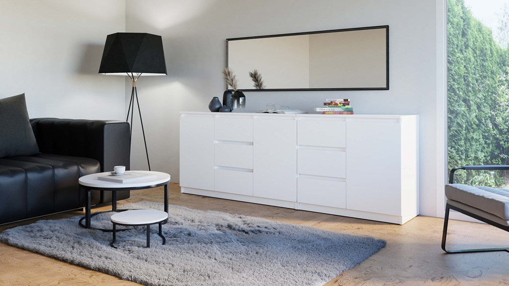 Kommode COSTA 1D3S/2D3S WEISS – Produktabbildung 3