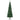 Artificial Christmas tree, slim, pine cones, flame-retardant, 54 x 195 cm, green