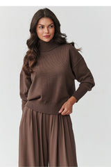  Rollkragenpullover model 217394 Makadamia 
