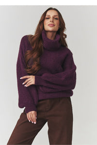  Rollkragenpullover model 220797 Makadamia 