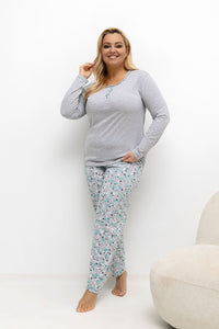  Übergrößen-Pyjama model 221182 Forever Pink 