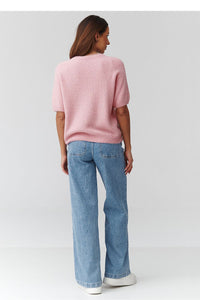  Kurzarm Pullover model 224079 Makadamia 