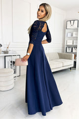  Langes Kleid model 177069 Numoco 
