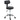 Rolling Stool Height-Adjustable Swivel Stool with Backrest, Rotating Work Stool Faux Leather Black 46 x 51 x