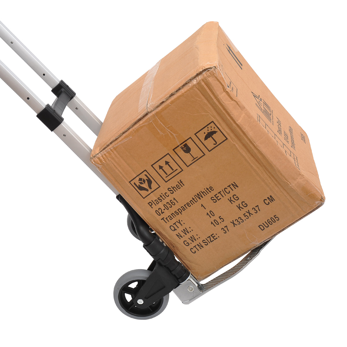 Aluminum sack truck, transport trolley, foldable, hand truck, stack truck, aluminum, max. 70 kg load capacity (2)