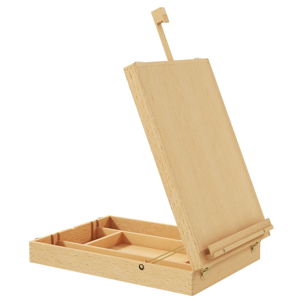 Table easel table easel box, beech wood, foldable, 27cm x 41.5cm x 74.5cm, natural