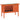Rabbit hutch, elevated wooden rabbit hutch with hinged bitumen roof and pull-out drawer, 90x45x65 cm, orange