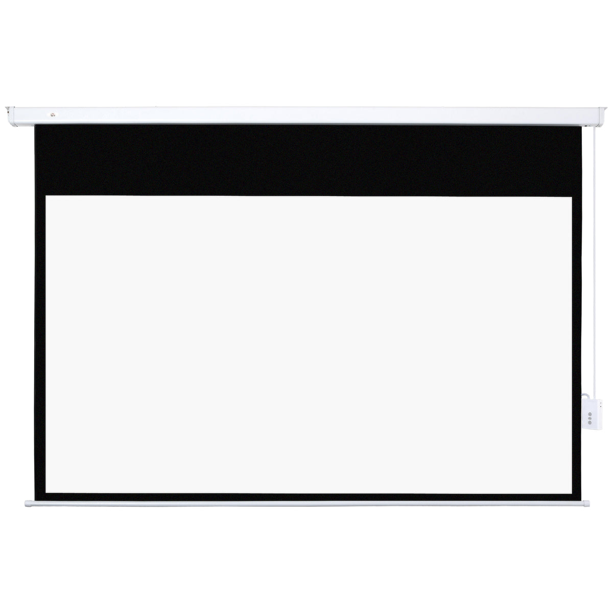 HOMCOM Beamer Leinwand 247 x 168 cm 100 Zoll 16:9 HD 4K Projektionsleinwand Elektrisch mit Fernbedienung