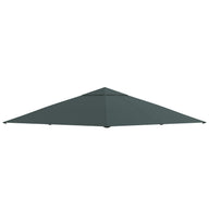 Replacement canopy for garden pavilion, polyester, 2.98 x 2.95 m, dark grey