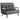 Sofa bed, 2-seater velvet sofa, sleeper function, incl. 2 cushions, velvet look, natural + dark grey + black