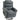 Massage chair with lift assist, recliner, vibration motors, with tilt function, linen look, gray