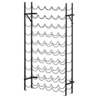 HOMCOM Weinregal für 60 Flaschen Flaschenregal Metall Flaschenhalter 63 x 20,5 x 118 cm Schwarz – Produktabbildung 10