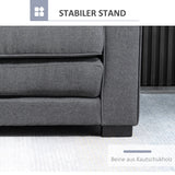 HOMCOM Schlafsofa Klappsofa 2-Sitzer Stoffsofa Bettsofa Sofa mit Schlaffunktion Sofagarnitur – Produktabbildung 7