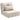 HOMCOM Bodensessel Klappmatratze Schlafmatte, 2-in-1-Design, abnehmbares Kissen, 60 x 80 x 56 cm, Beige