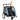 Child trailer, stroller, 5-point safety harness, universal hitch, steel, blue, 142 x 75 x 101 cm