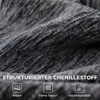 HOMCOM 3-Sitzer Ecksofa in L-Form mit Ottomane, wandelbares Chenille-Cloud-Schlafsofa mit – Produktabbildung 6