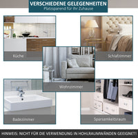 HOMCOM Gleitschienen-Bausatz für Schiebetür, rustikales Design, Karbonstahl, 200x4x0,6 cm, bis 90 kg – Produktabbildung 5