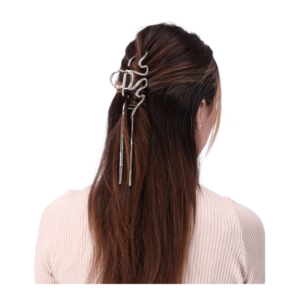 Dekorative Haarspange - gold