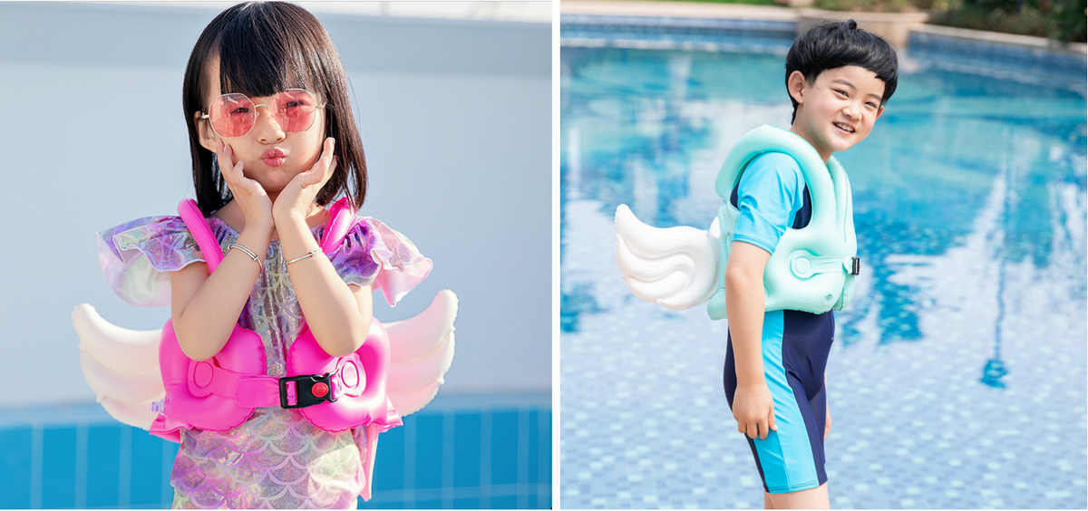 Schwimmweste für Kinder, Größe L – Flügel