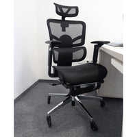 Ergonomischer, verstellbarer Bürostuhl aus Mesh – Schwarz – Produktabbildung 2