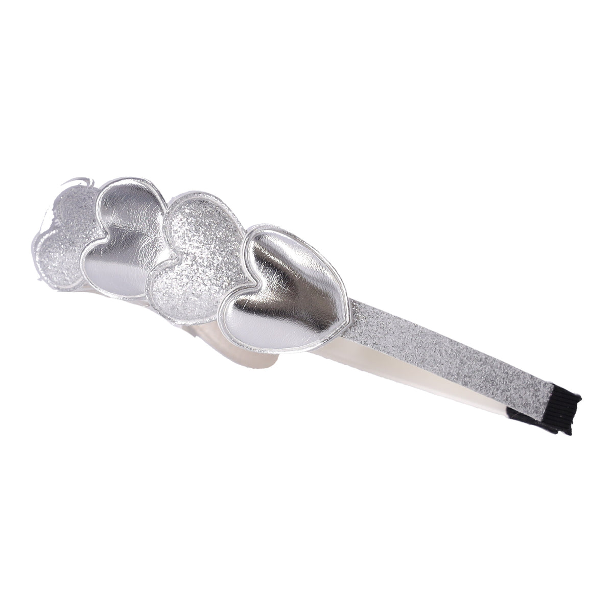 Herz-Haarreif – silber – Produktabbildung 2