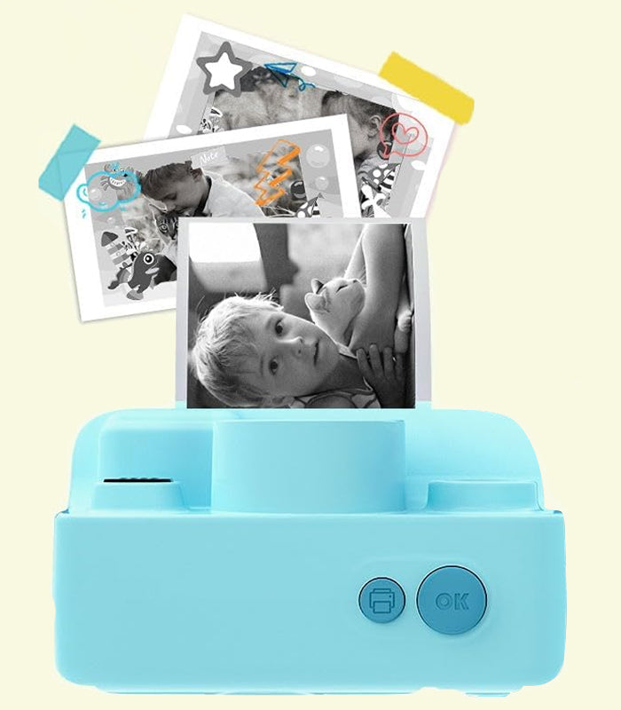 Sofortbildkamera mit Videodrucker, 3 Rollen, Pink – Produktabbildung 3
