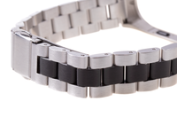 Armband für Xiaomi Mi Band 3 / Xiaomi Mi Band 4 – silber-schwarz