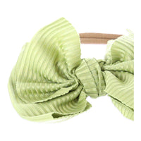 Baby-Haarband mit Schleife – grün – Produktabbildung 2