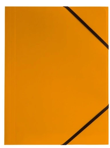 Karton-Sammelmappe A4 mit Gummiband – Orange