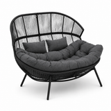 Modernes Gartensofa / Doppelter Kuschelsessel in Kokonform – Eleganz und Komfort in Ihrem Garten – Produktabbildung 2