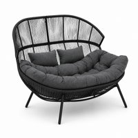 Modernes Gartensofa / Doppelter Kuschelsessel in Kokonform – Eleganz und Komfort in Ihrem Garten – Produktabbildung 2