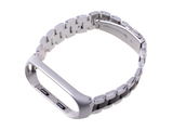 Armband für Xiaomi Mi Band 3 / Xiaomi Mi Band 4 – silber-schwarz