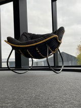 Moderner skandinavischer grauer Schaukelstuhl Cocoon – Produktabbildung 7