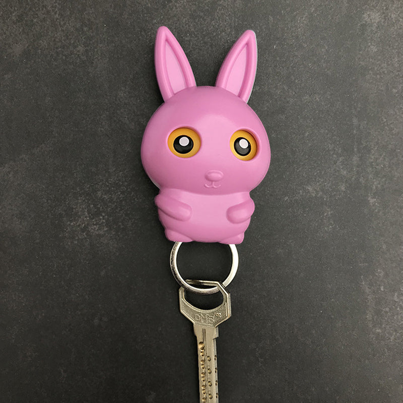 Schlüsselhalter – rosa Hase
