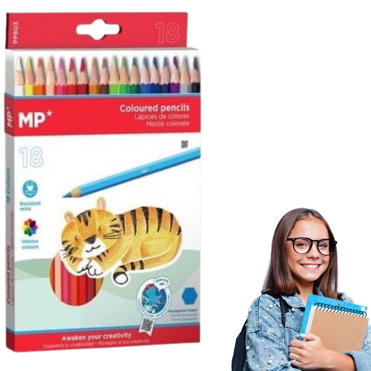 Buntstifte MP – 18 Stück – Produktabbildung 2