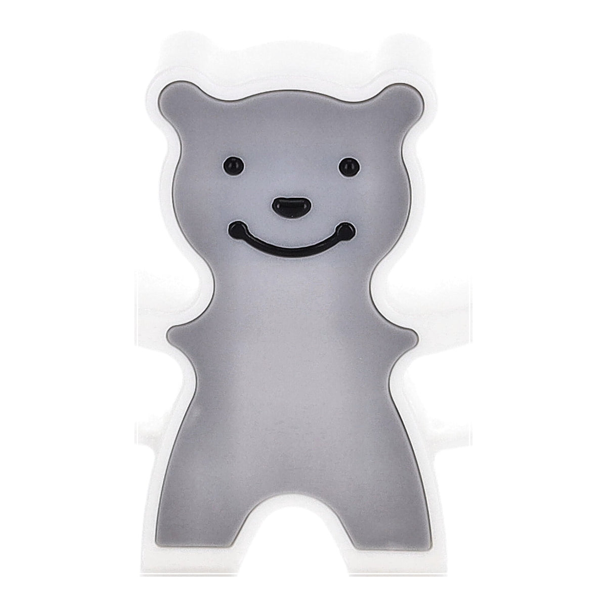 Multifunktionaler Haken mit Teddybär - grau.
