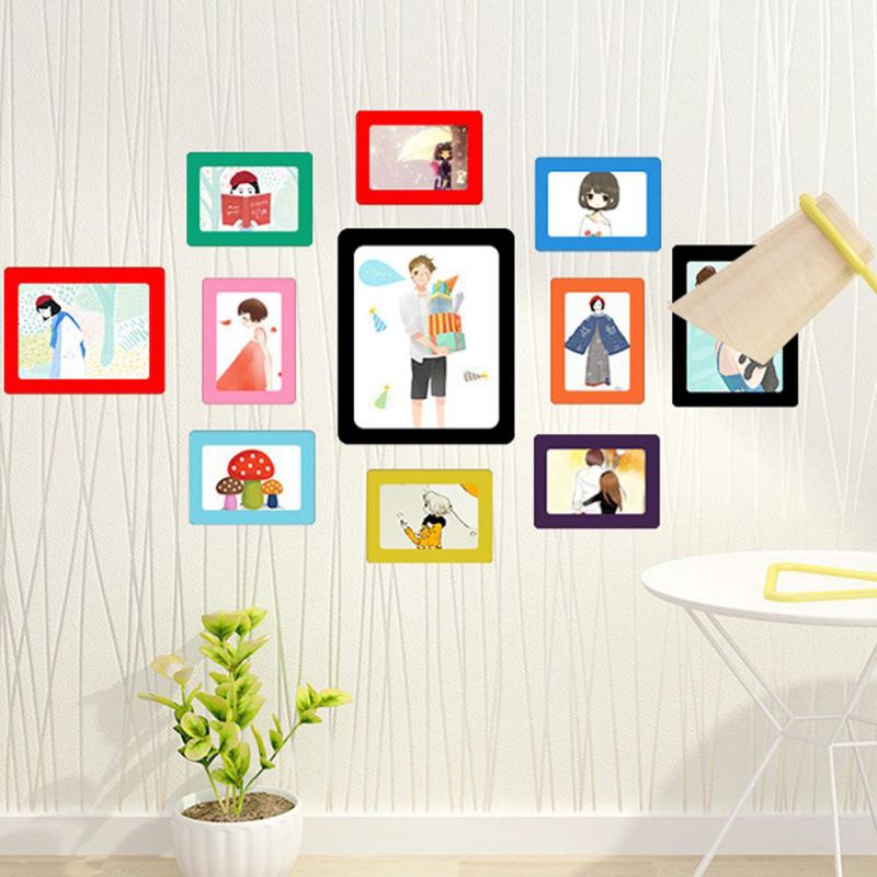 Magnetischer selbstklebender Rahmen, Größe 13.0 × 8.1 cm - türkis – Produktabbildung 2