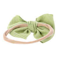 Baby-Haarband mit Schleife – grün – Produktabbildung 3