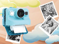 Sofortbildkamera mit Videodrucker, 3 Rollen, Pink – Produktabbildung 2
