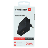 Ladegerät für iPhone 20W Power Delivery Swissten – schwarz – Produktabbildung 6