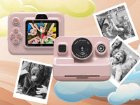 Sofortbildkamera mit Videodrucker, 3 Rollen, Rosa – Produktabbildung 2