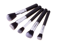 Make-up-Pinselset, 15 Stück + Etui – schwarz – Produktabbildung 2