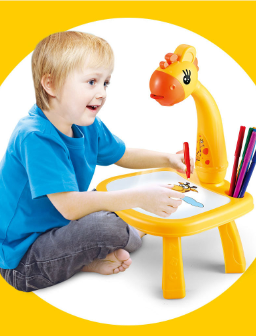 Multifunktionsprojektor / Projektor zum Zeichnenlernen – gelbe Giraffe – Produktabbildung 2