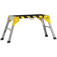 HOMCOM Arbeitsplattform Alu Werkbank Klappbar Arbeitstisch bis 150 kg, Arbeitsbühne mit Griff, Rutschfeste