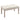 Padded ottoman, upholstered bench, footstool, wood and linen-look fabric cover, 80L x 40W x 43H cm, cream white